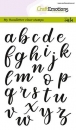 Craft Emotions Clear Stamps - Handletter Alphbet lowercase (close) 